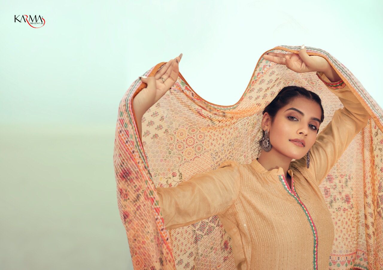 Karma Sabah Vol-4 Designer Muslin Suit