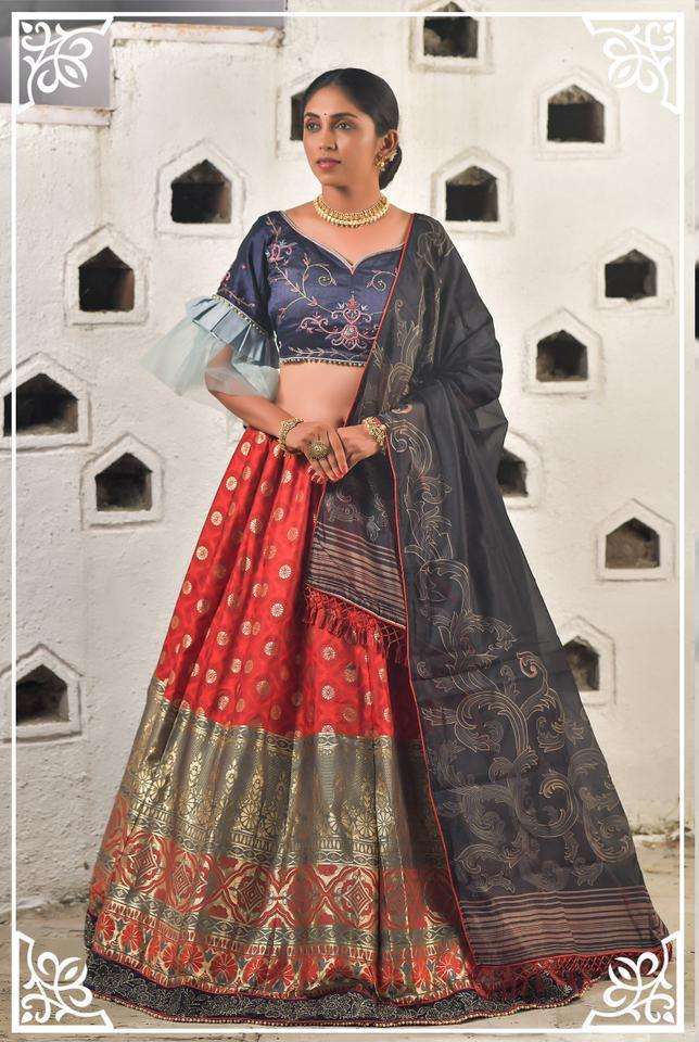 Peafowl Vol 79 Series 1151-1157 Banarasi Art Silk Lehenga