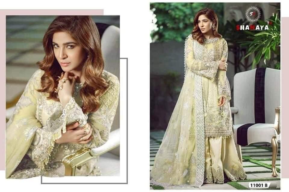 Shanaya All Hit Designer Georgette Silk And Net Suit