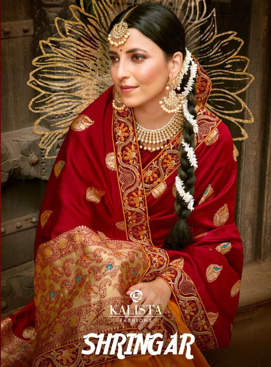 Shringar By Kalista Exclusive Fancy Embroidery Work Saree Wholesaler