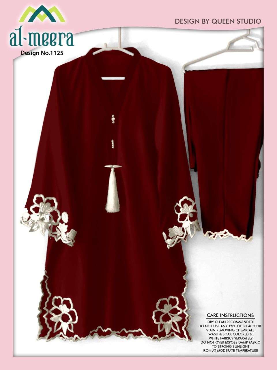 Queen Studio Present Al Meera 1125 Rayon Fully Stitch Kurti With Fancy Pant Supplier