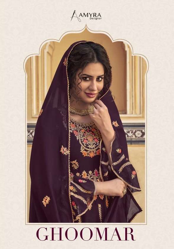 Amyra Ghoomar Series 1001-1004 Georgette Readymade Garara Suits