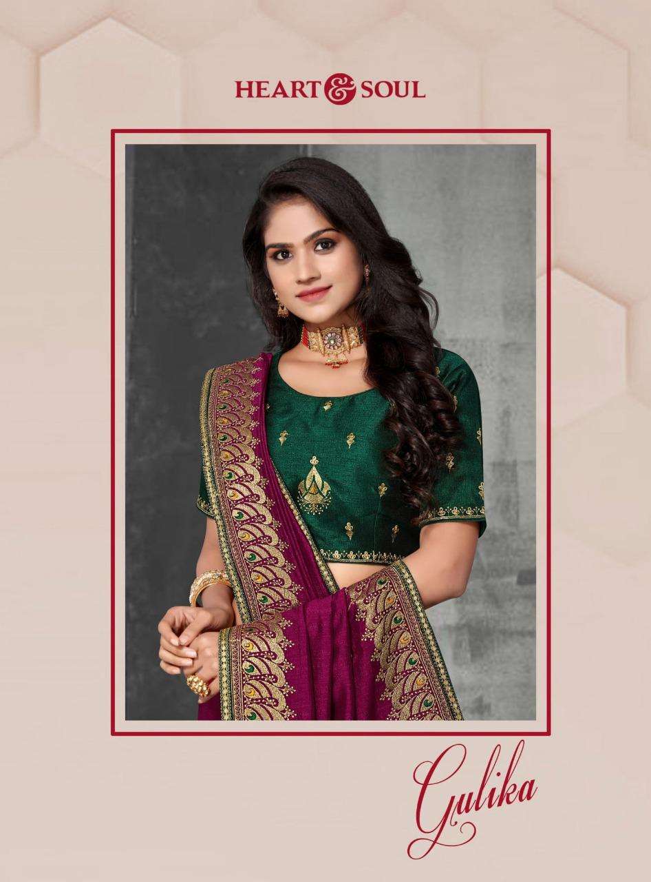 Gulika By Heart & Soul Traditional Wear Fancy Saree With Heavy Blouse