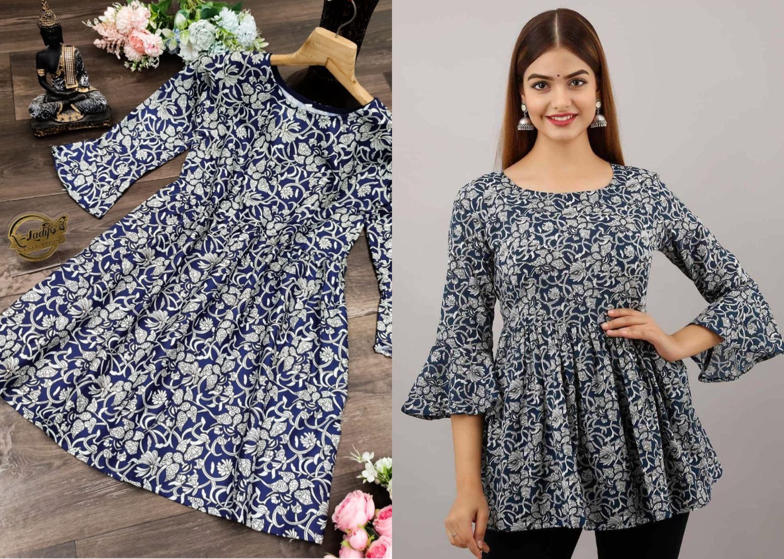 Bt Presents Designer Cotton Western Top