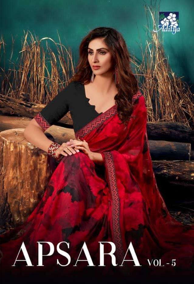 APSARA VOL 5 BY ALVEERA GEORGETTE PRINTED DAILY WEAR SAREE