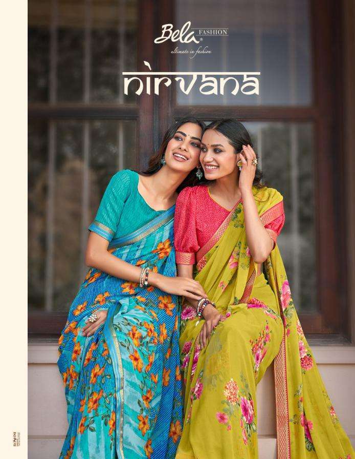 BELA LAUNCH NIRVANA GEORGETTE ETHNIC WEAR FANCY SAREES