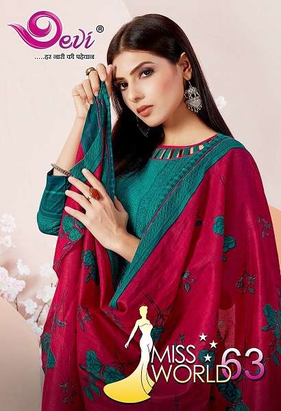 DEVI MISS WORLD VOL-63 pure cotton suit 