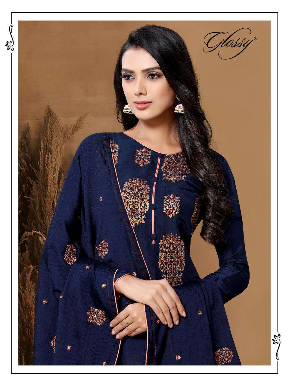 GLOSSY D NO 58 UPADA KASHMIRI WORK SALWAR KAMEEZ