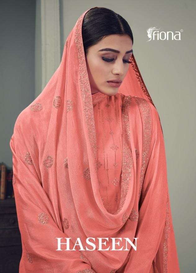 HASEEN BY FIONA EXCLUSIVE DESIGNER CHINON WORK SALWAR KAMEEZ