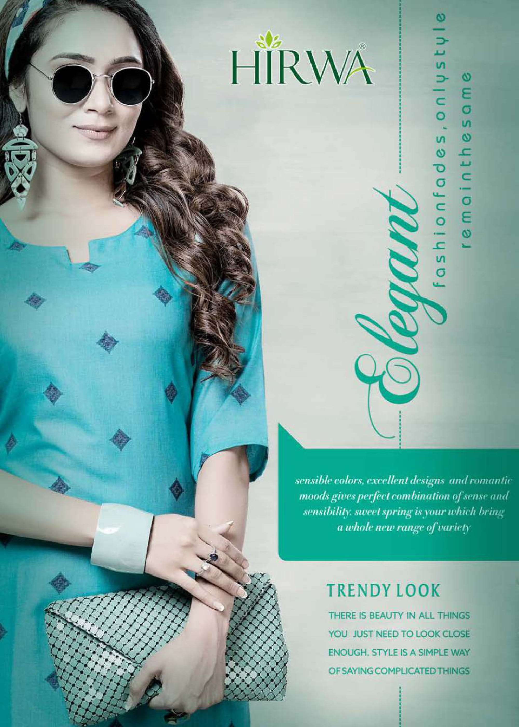 HIRWA PRESENTS ROSE COTTON FANCY KURTI CHEAPEST COST ONLINE