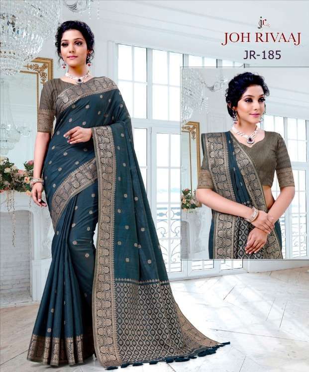 JOH RIVAAJ 181-185 SERIES ART SILK FANCY SARIS WHOLESALER