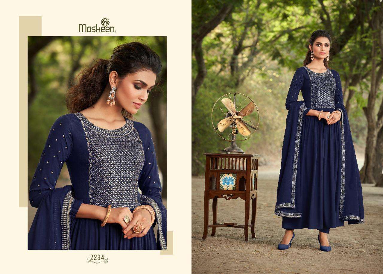 MASKEEN JI RAHEEMA DESIGNER PURE VISCOSE RAYON SUIT 