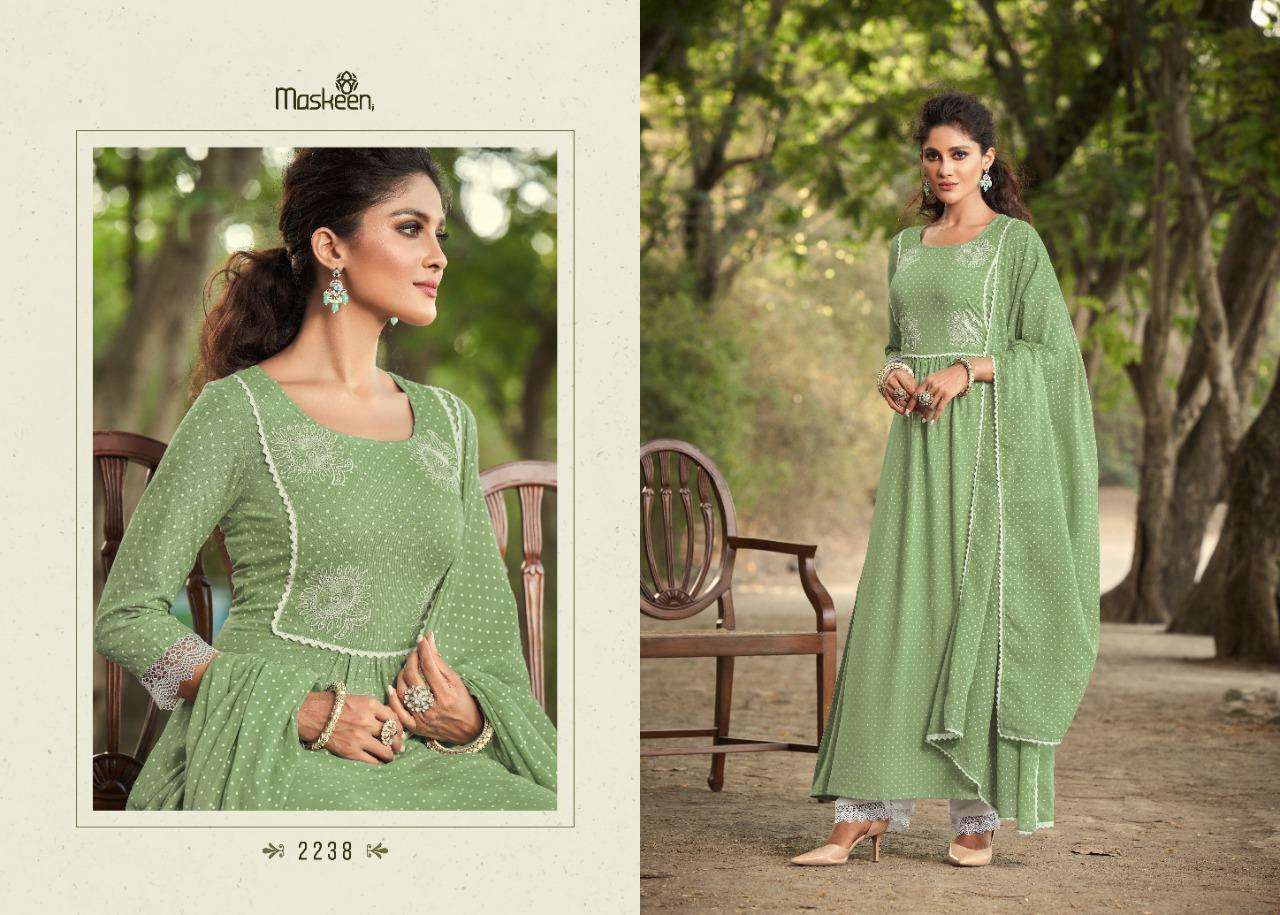 MASKEEN JI ZEENAT DESIGNER PURE RAYON SUIT 