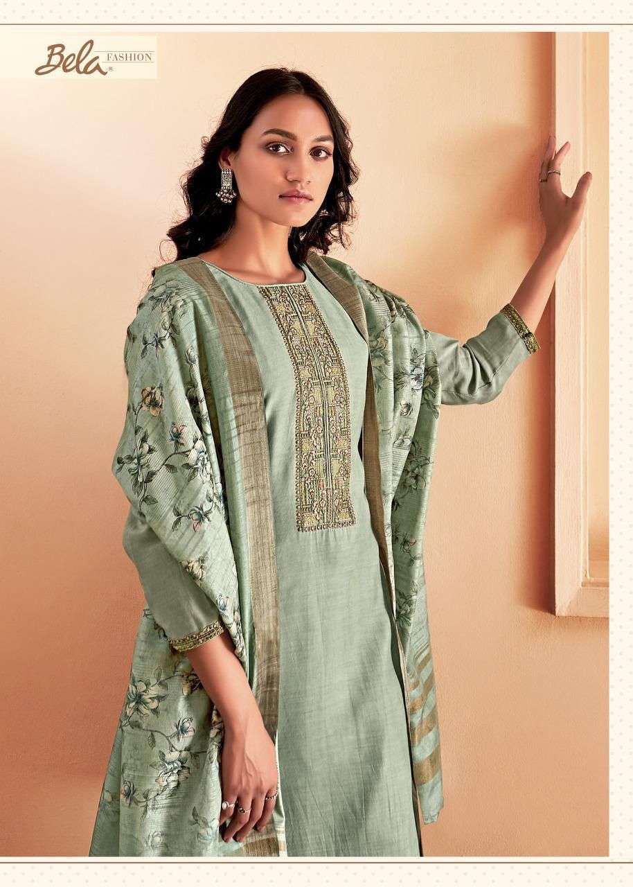 NAHIDA BY BELA VISCOSE MUSLIN ETHNIC PARTY WEAR SUITS