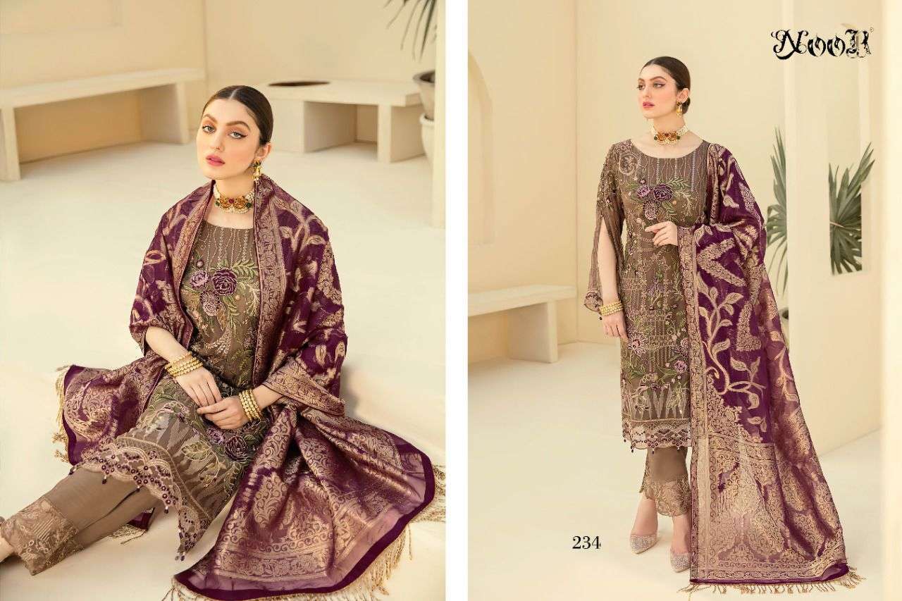 NOOR RANGOON GEORGETTE EMBROIDERY DRESSES SUPPLIER