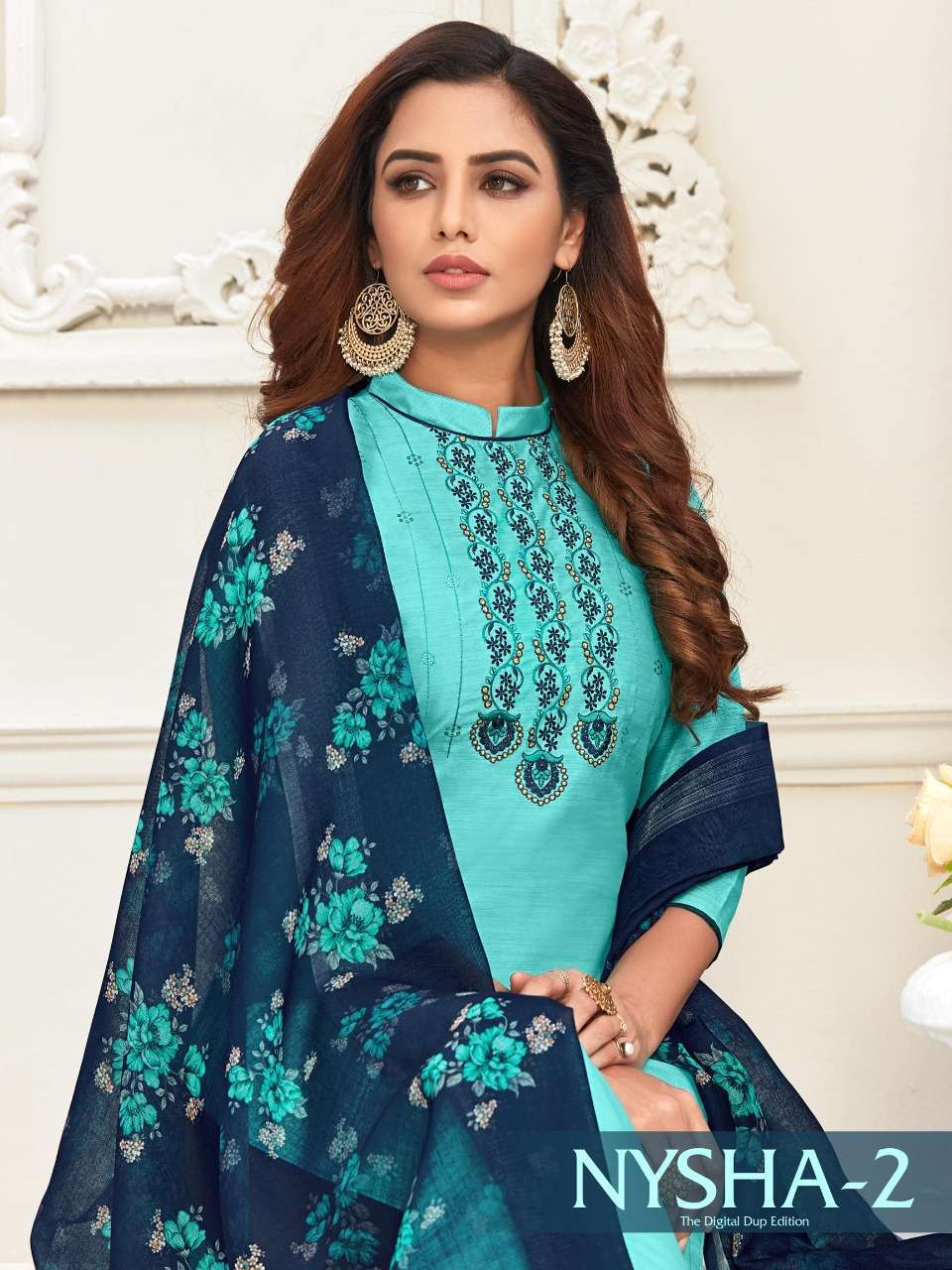 RAGHAV ROYALS NYSHA VOL 2 LINEN VISCOSE EMBROIDERY FANCY SALWAR KAMEEZ