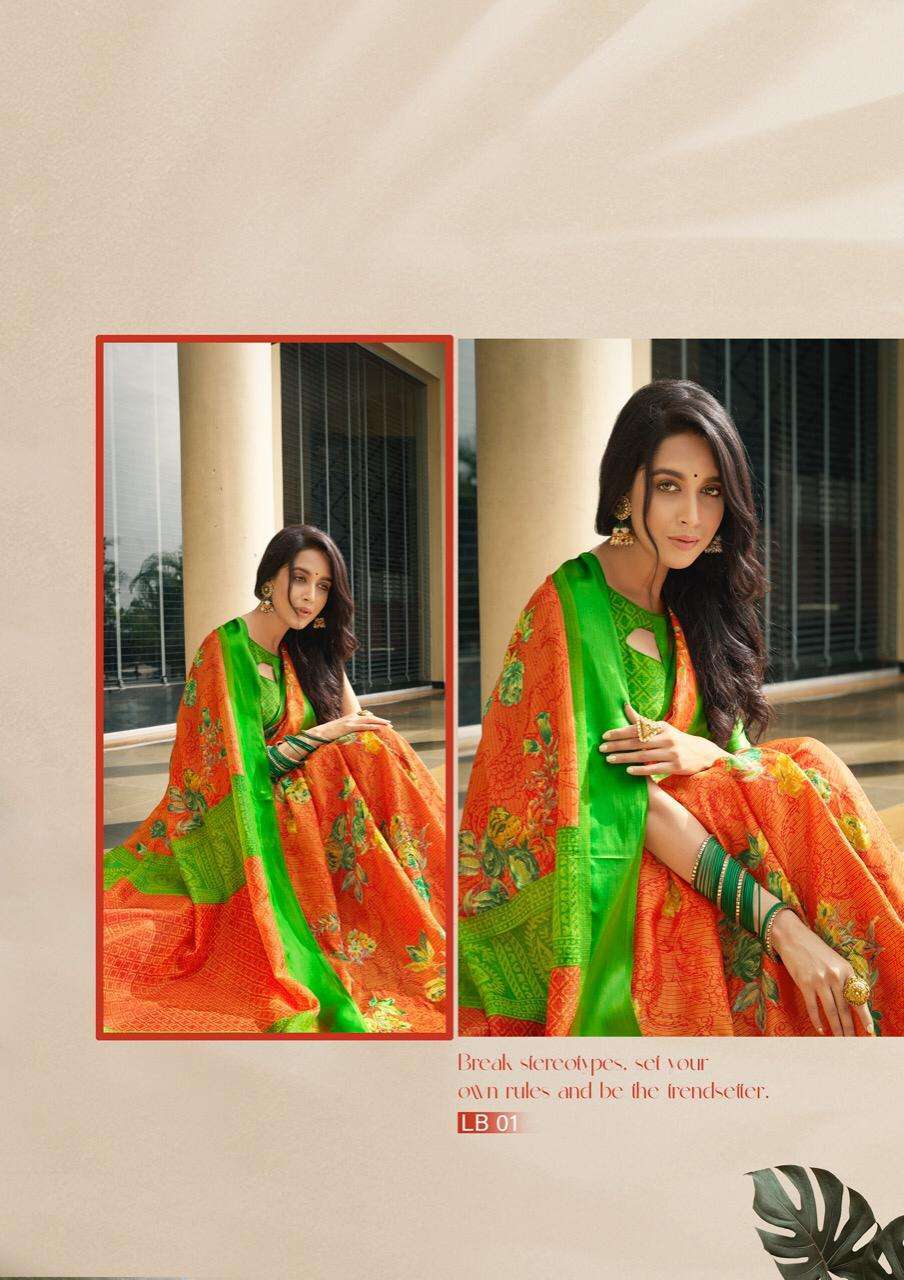 SHVETAMBAR LOTUS BRASSO COTTON FANCY DESIGNER SAREE SUPPLIER