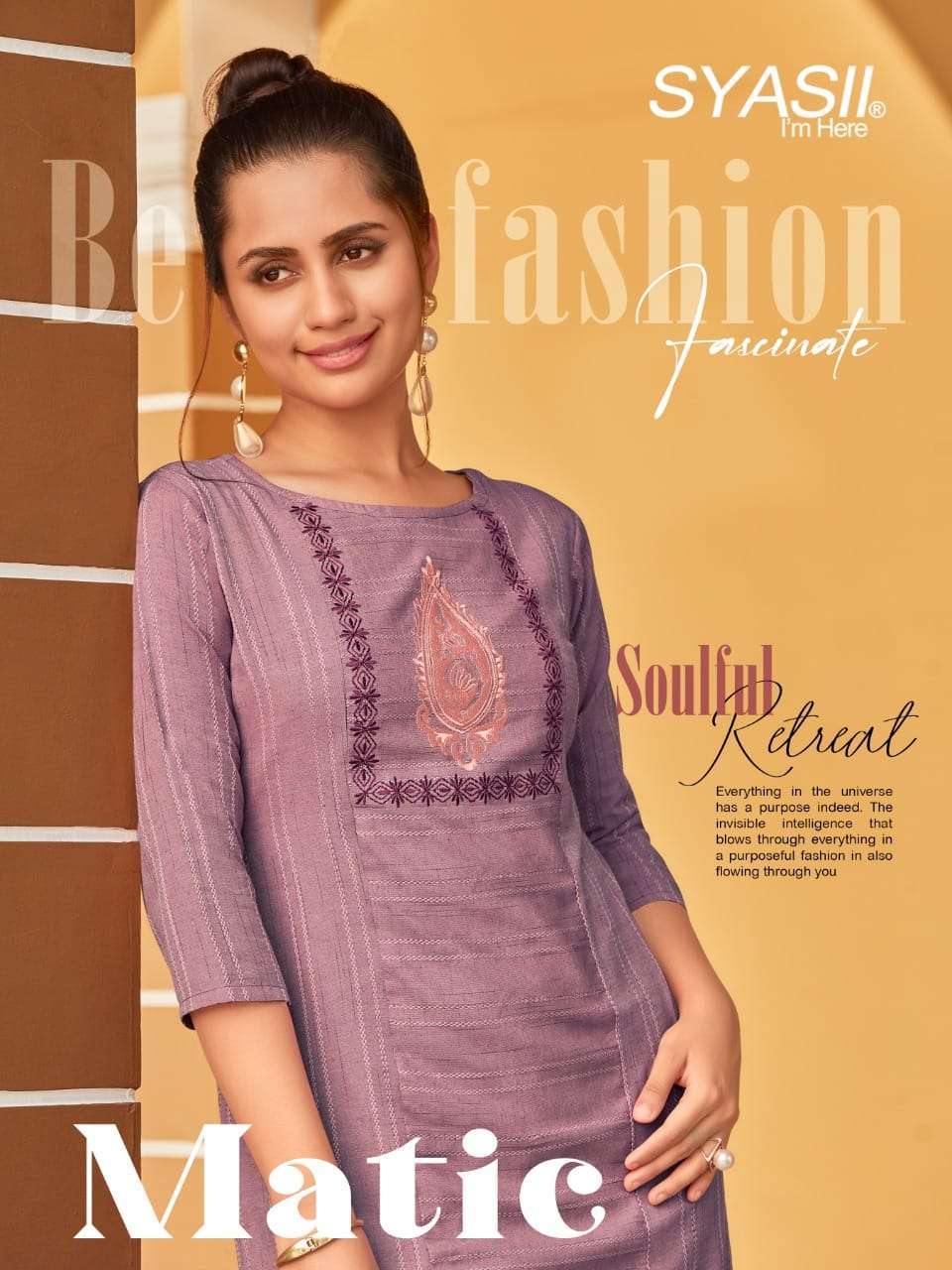SYASII PRESENT MATIC COTTON DAILY WEAR FANCY KURTI