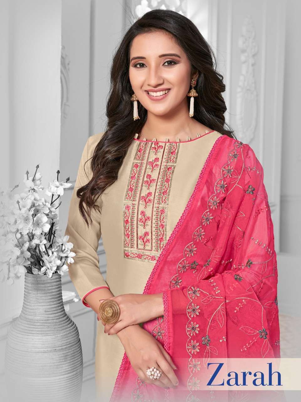 ZARAH BY RAGHAV ROYALS COTTON SILK CASUAL WEAR DRESS MATERIALS