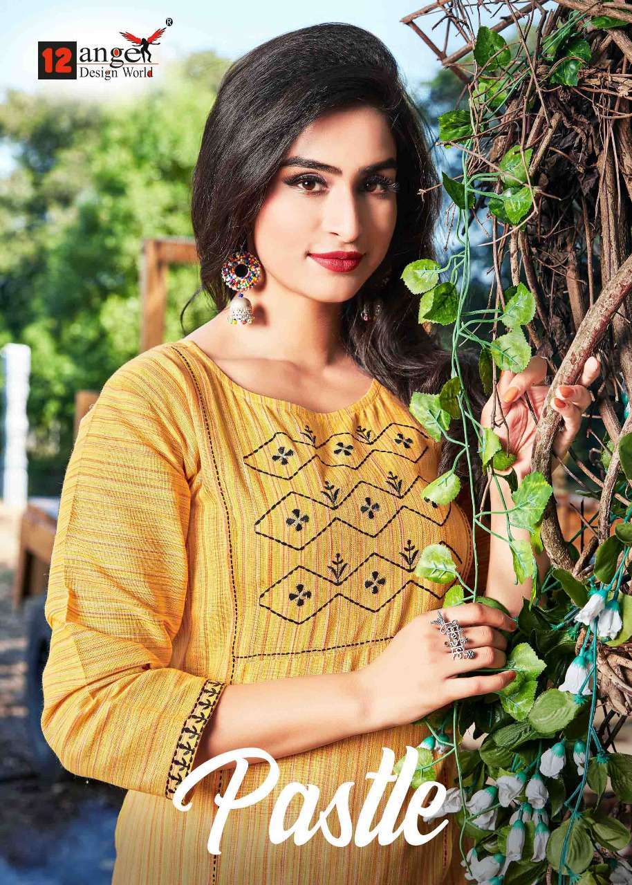 12 angel pastle series 1001-1006 cotton kurti 