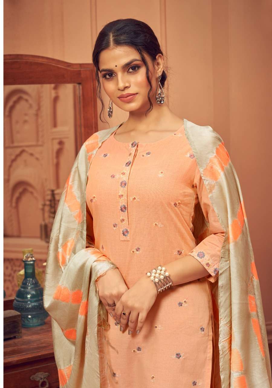 7 PEARL AMORE 3 PIECE READYMADE KURTI WITH PANT AND DUPATTA COMPLETE SET