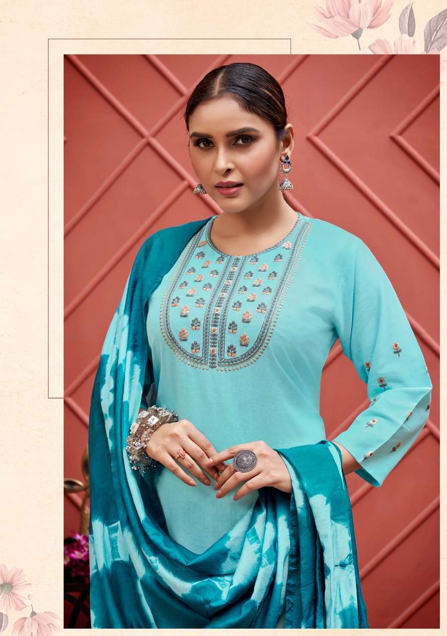 7 pearls orra series 1001-1004 pure cotton ready made suits