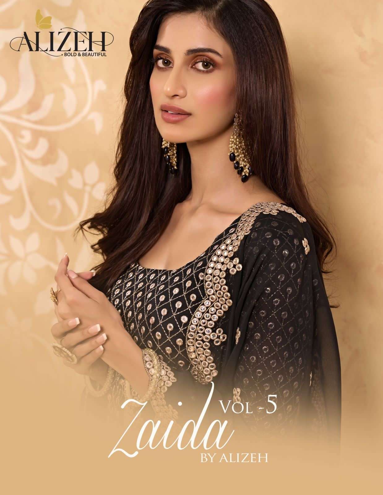 ALIZEH OFFICIAL ZAIDA VOL-5 DESIGNER GEORGETTE SUIT 