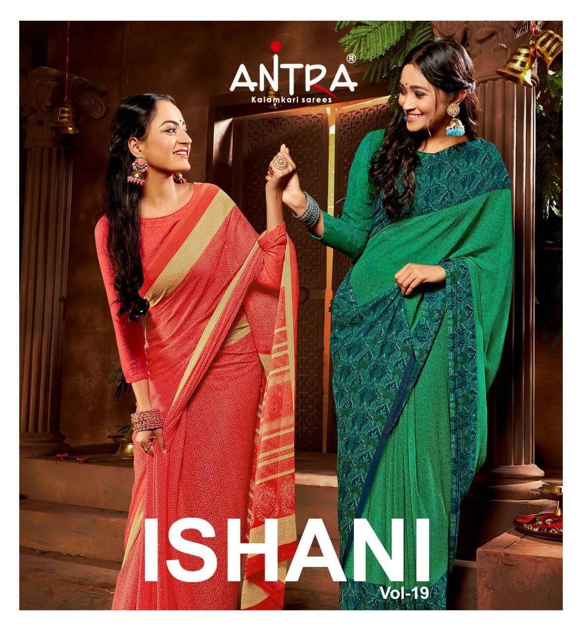 antra ishani vol 19 series 75361-75372 alfino chiffon saree