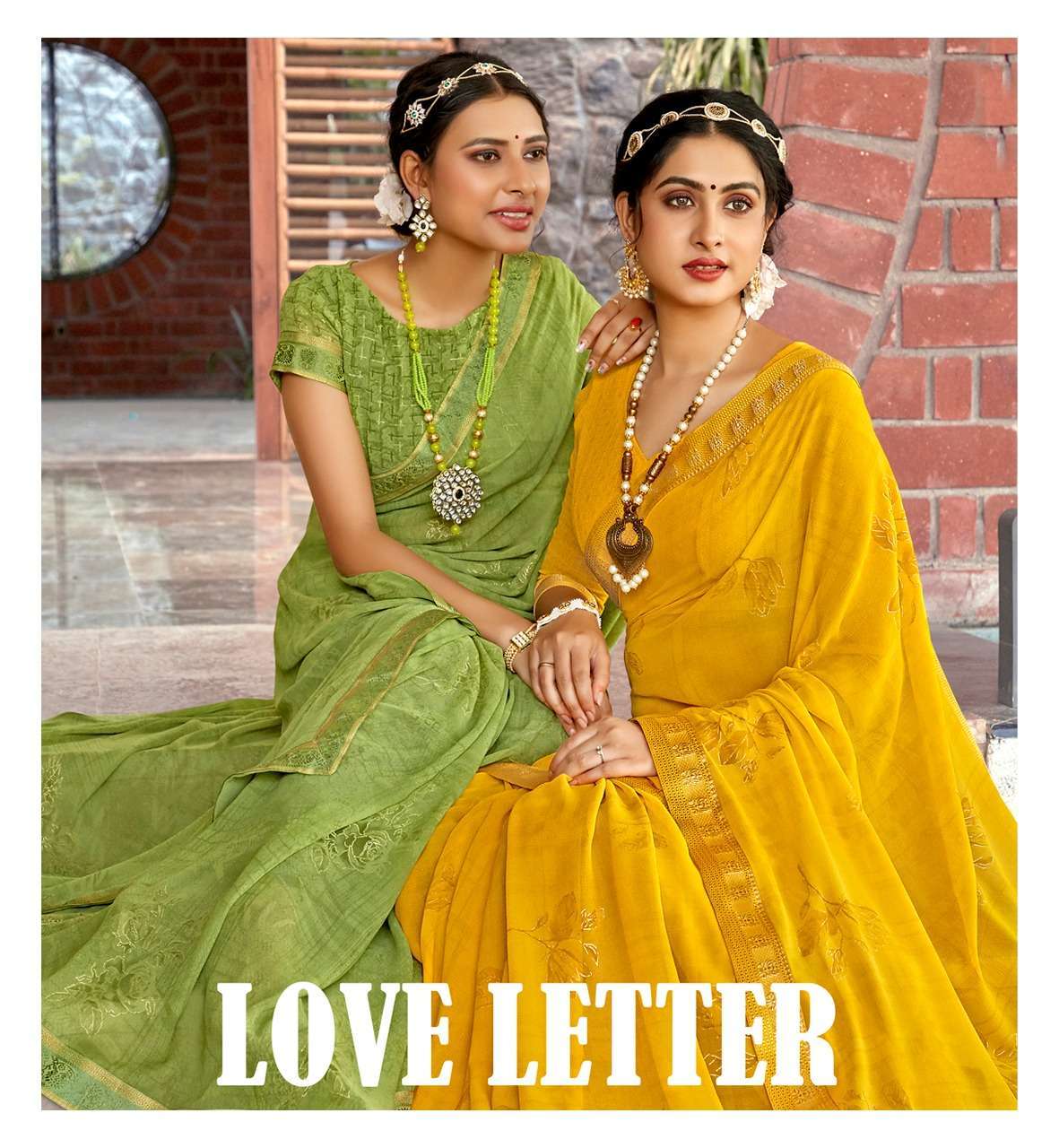 antra love letter vol 1 series 73661-73670 major georgette saree
