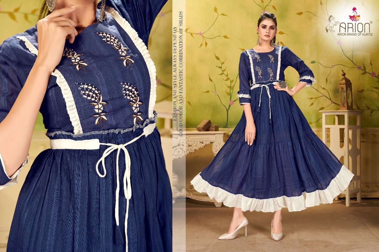 arion krisha vol 1 series mall pure viscose Handwork Gown
