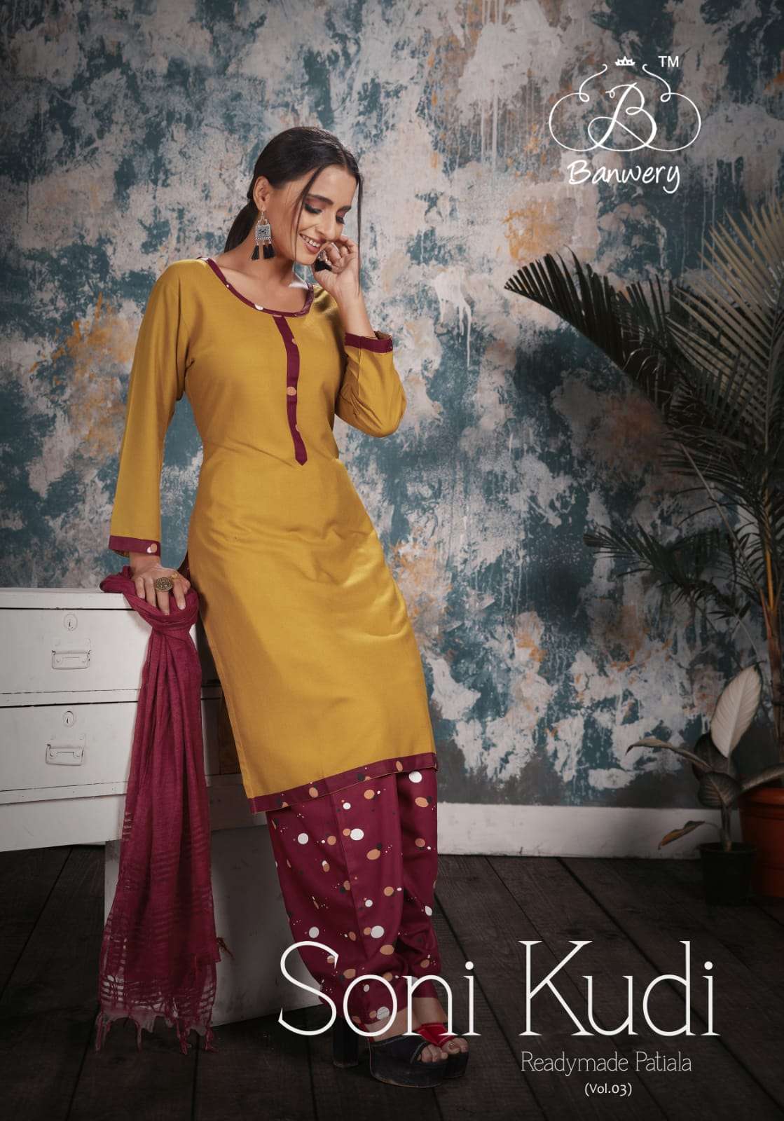 banwery fasion soni kudi series 3001-3004 14 kg rayon suit 