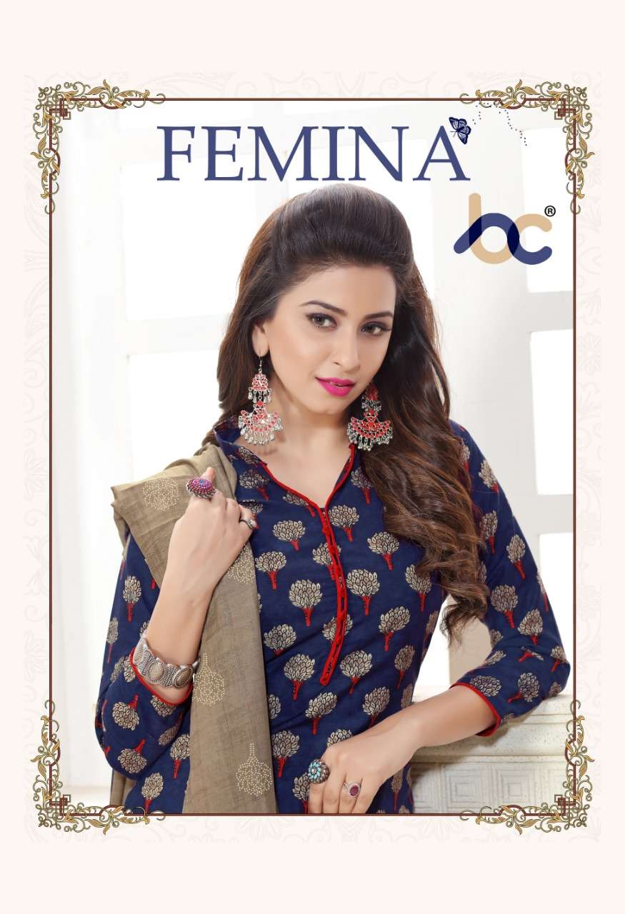 BT-07 FEMINA DESIGNER BOMBAY COTTON NON CATALOG SUIT 
