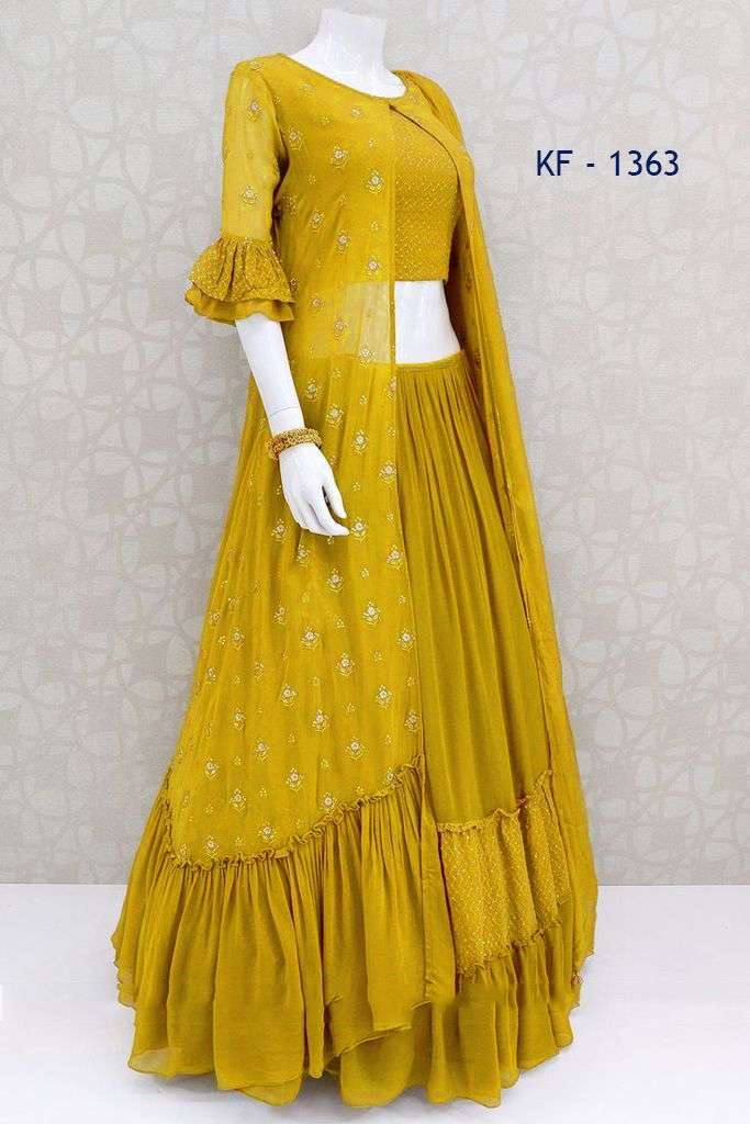 BT- 13 DESIGNER HEAVY GEORGETTE KURTI 