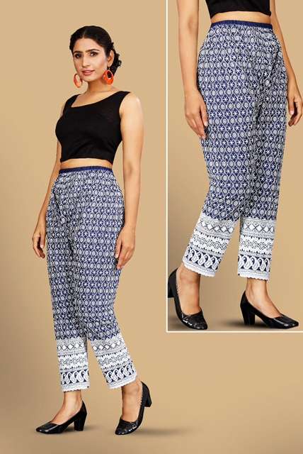 chicken plazo dark colors chikankari cotton palazzo 