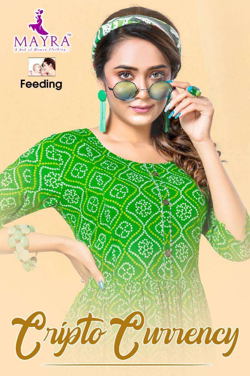 CRIPTO CURRENCY BY MAYRA HEAVY PURE 60*60 CAMBRIC JAIPURI COTTON UMBRELLA GHERA KURTI WITH FULL INTERLOCK 