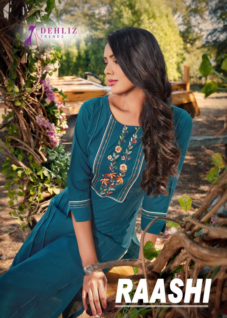 delhiz trendz raashi series 4096-4101 cotton slub kurti 