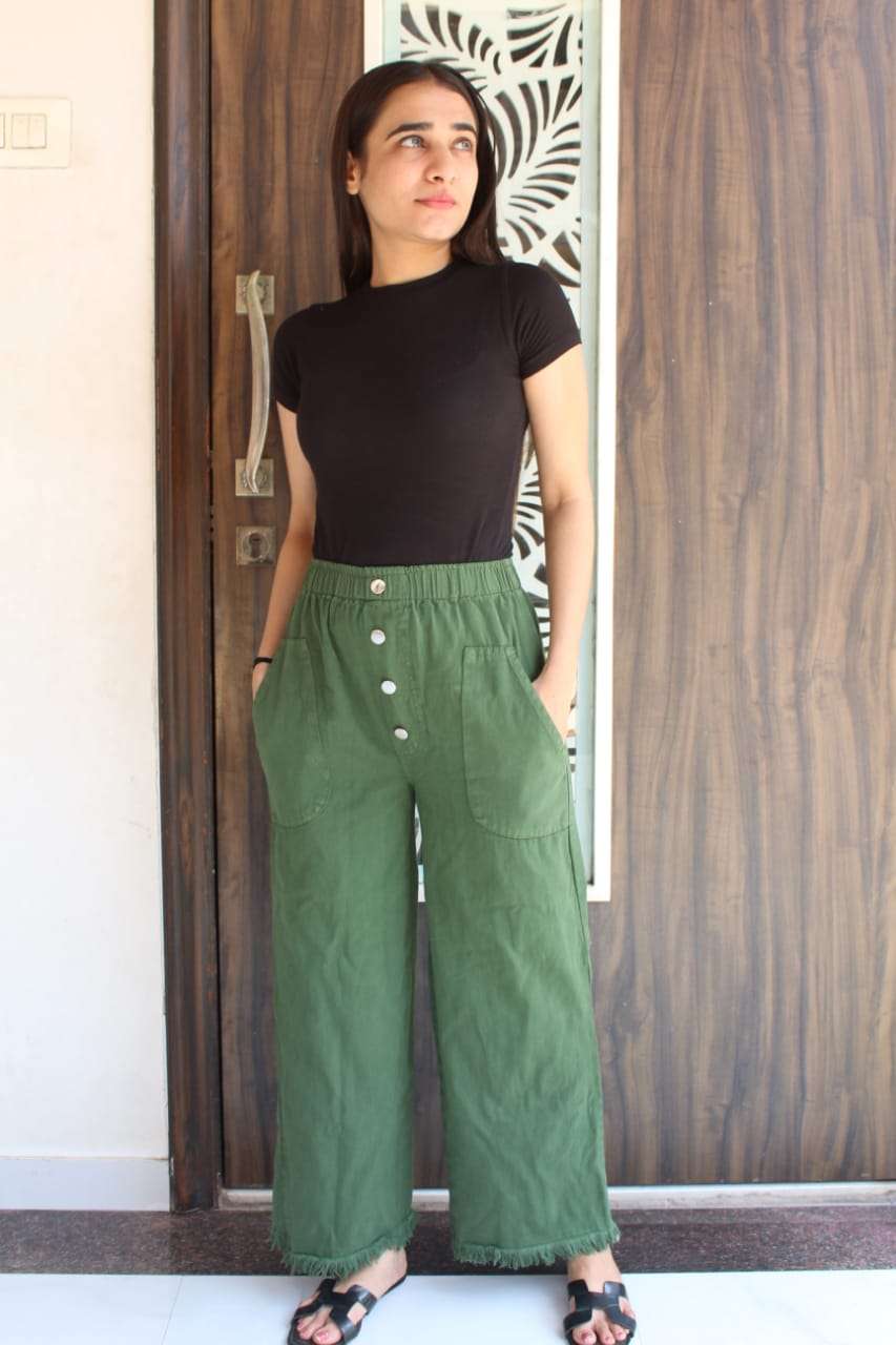 DENIM PLAZO PENT DESIGNER DENIM PALAZZO 