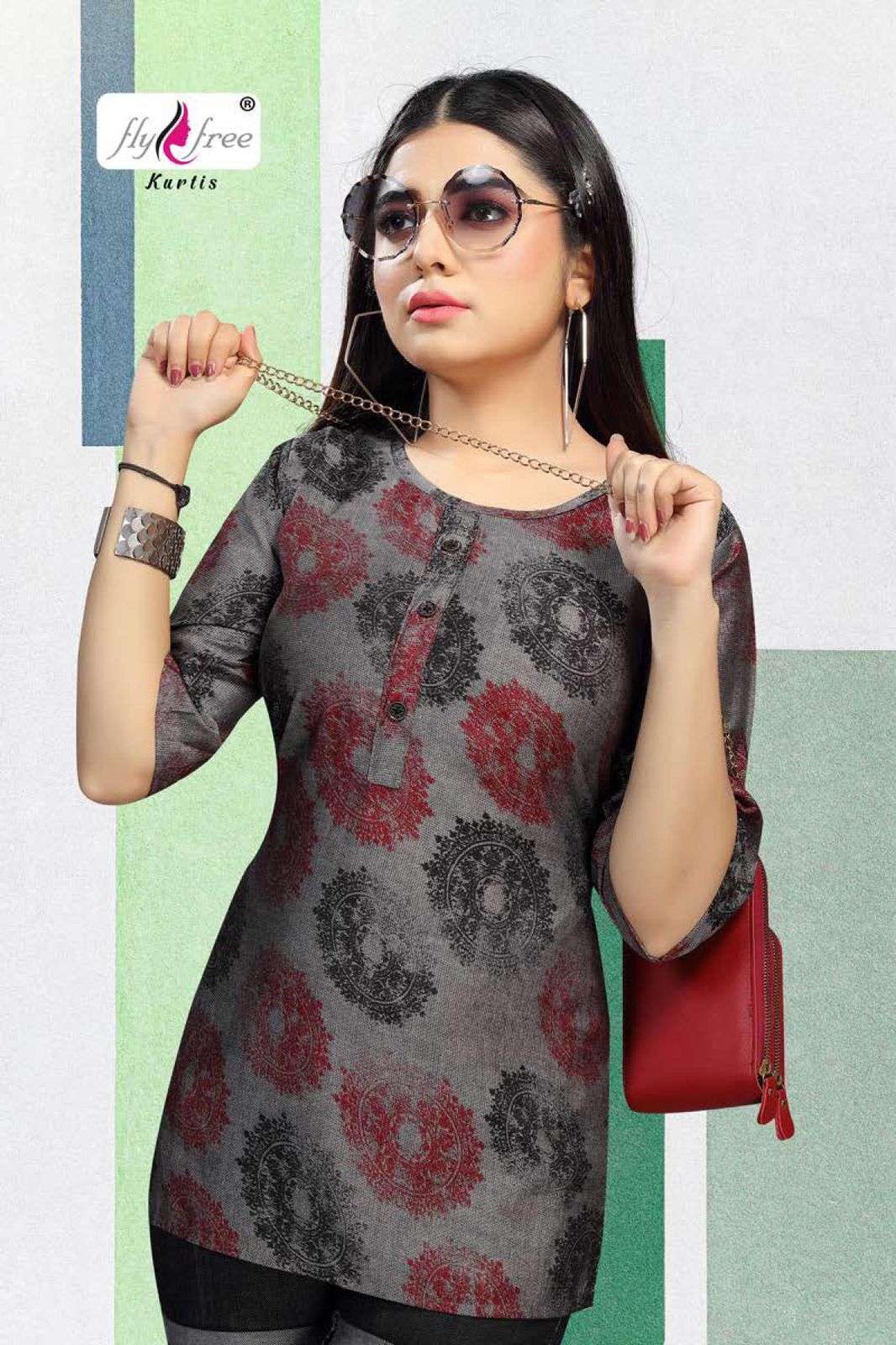 fly free pantaloon vol 2 series 1001-1010 heavy rayon kurti