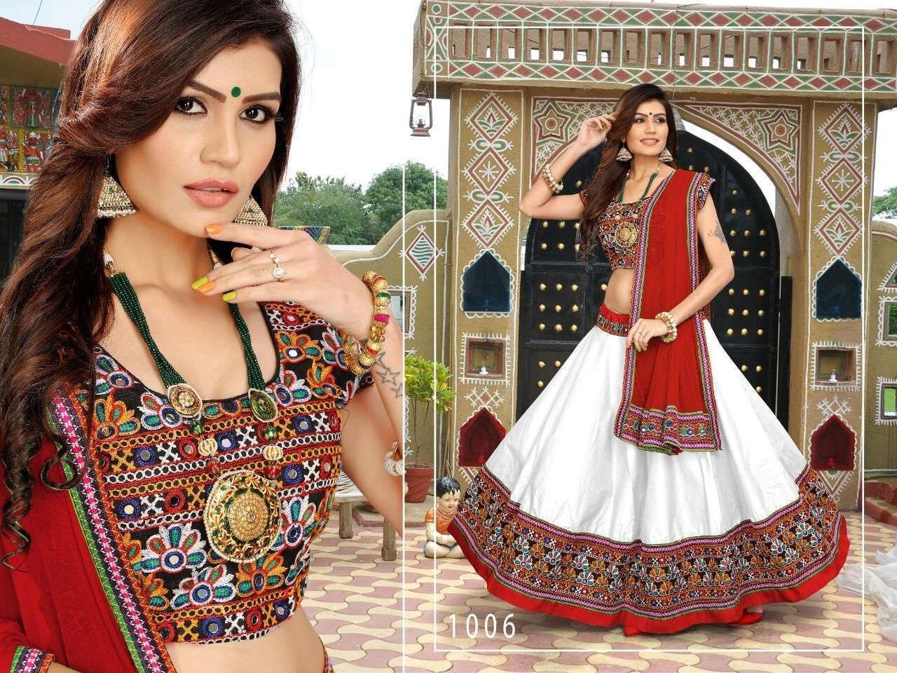 fvd sakshi vol-1 series 1001-1006  cotton navratri chaniya choli 