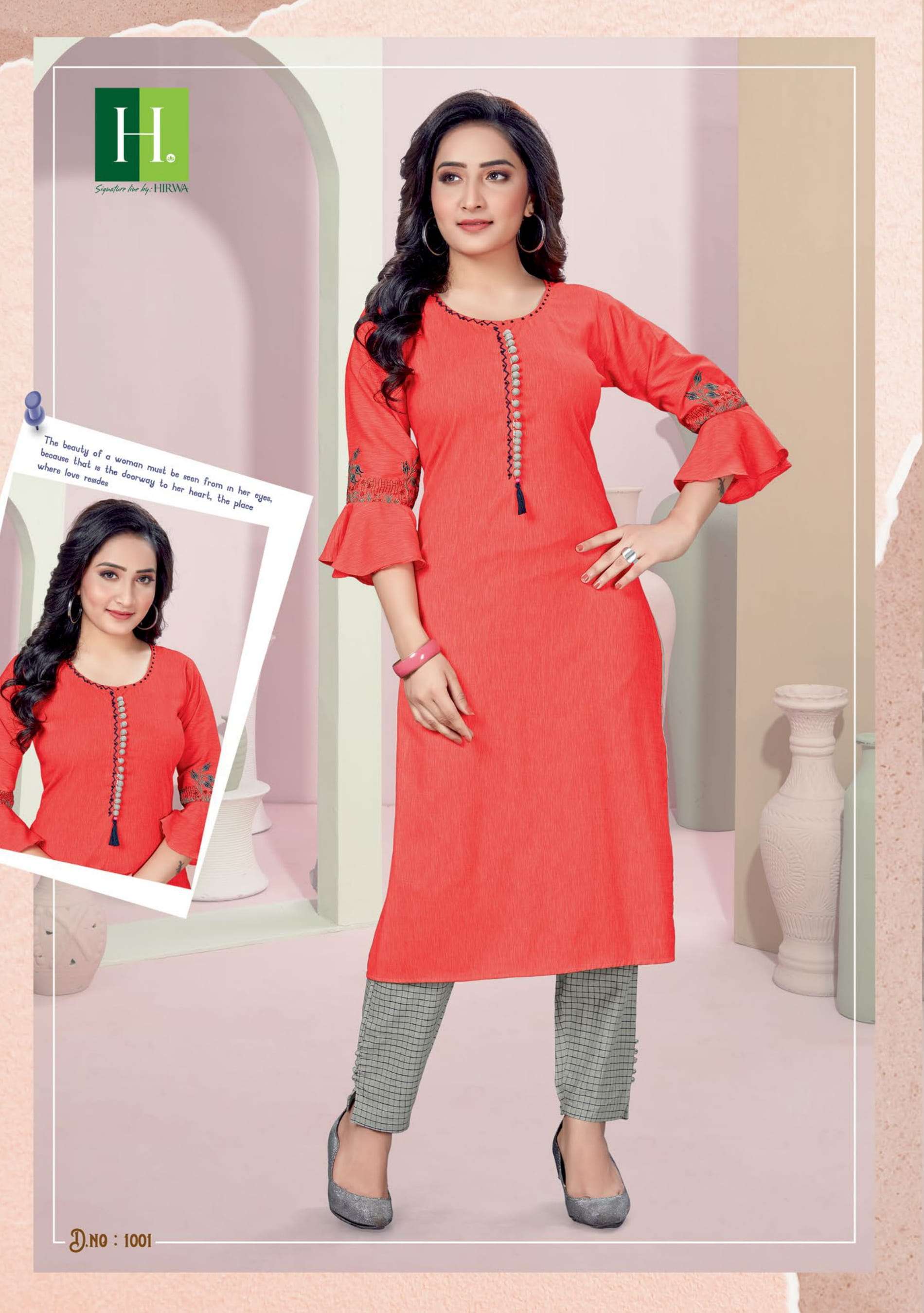 HIRWA FEATHERS STRAIGHT TOP WITH PANT SET AUTHORIZED SUPPLIER IN SURAT