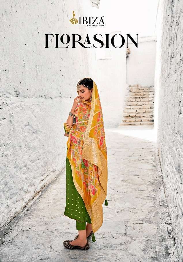 ibiza florasion series 1028-1035 pure chinon jacqard suit