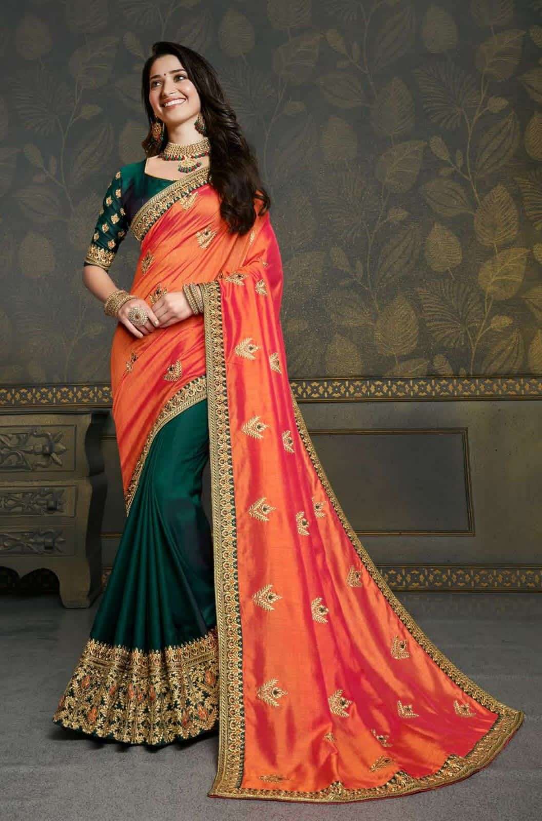JOH RIVAAJ VOL-6 DESIGNER FANCY FABRIC SAREE