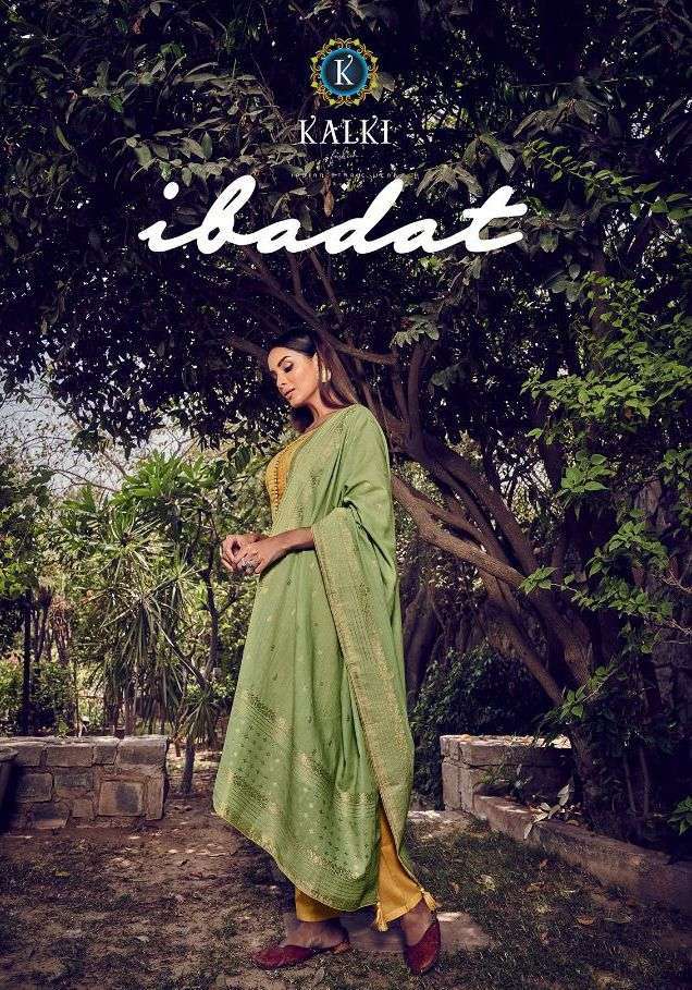 kalki trendz ibadat series 84001-84006 Pure Muslin suit