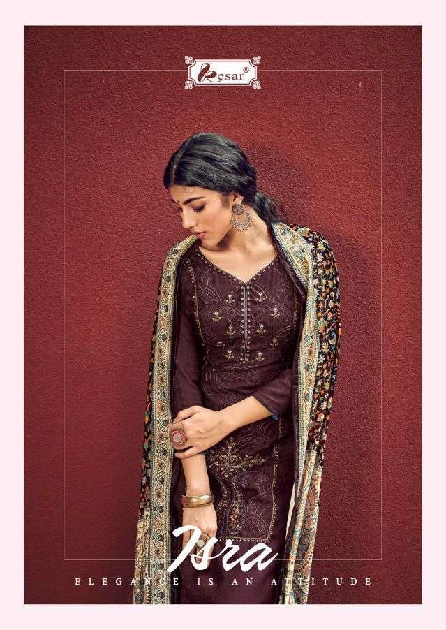 kesar isra series 111001-111006 pure viscose pashmina suit