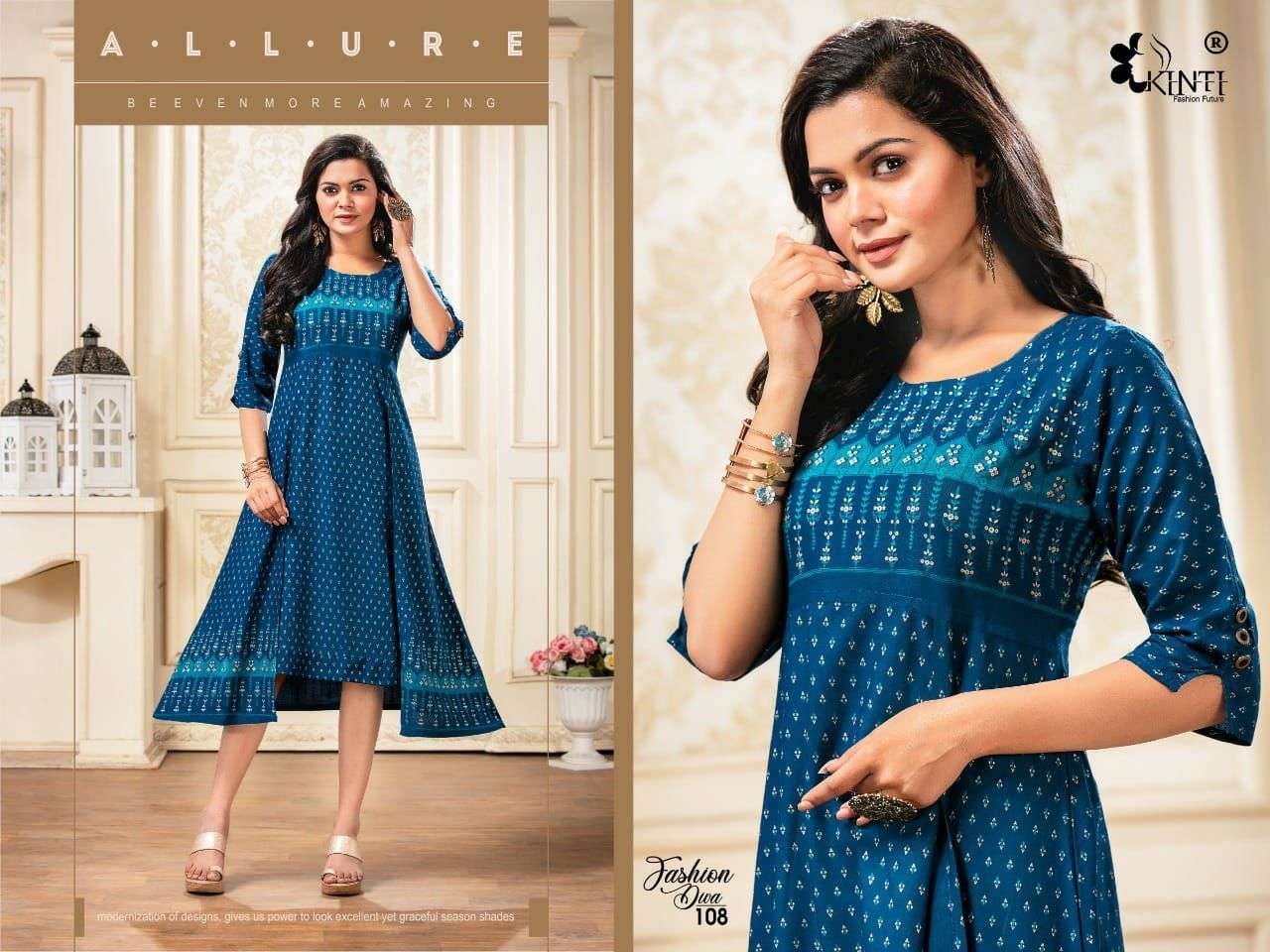 kinti fashion diva series 101-110 14 kg rayon kurti 