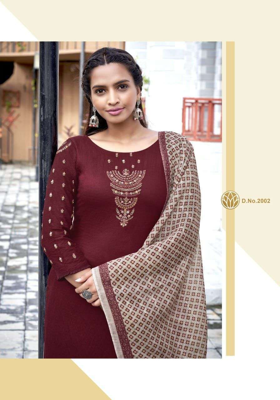 Koodee sandhya vol 2 series 2001-2006 pure nylon viscose with 3d print suit