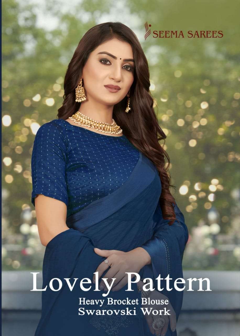 LOVELY PATTERN BY SEEMA CHIFFON FANCY SAREE COLLECTION