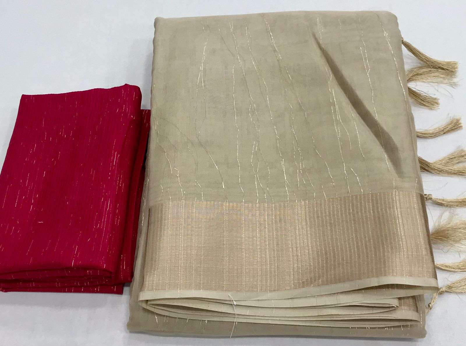 LT FASHION MANASVI SILK DESIGNER DOUBLE CLOTH ZARI SAREE