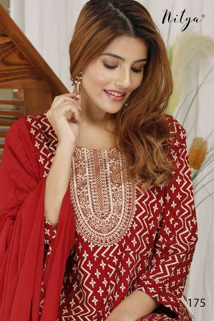 LT NITYA DESIGN 172-175 COMBO SET OF TOP BOTTOM WITH DUPATTA READYMADE COLLECTION