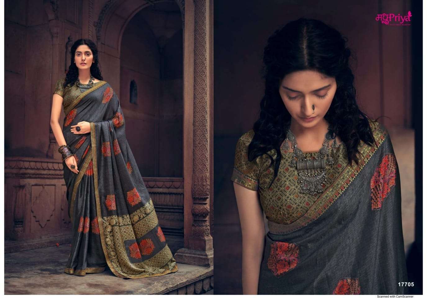 madhupriya tanushree series 17701-17708 khadi cotton saree